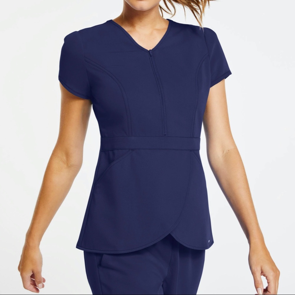 Navy scrub top